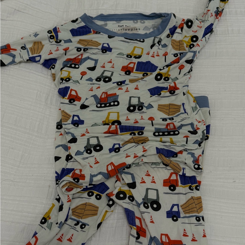 Little Sleepies Construction Vehicle Pajama Set